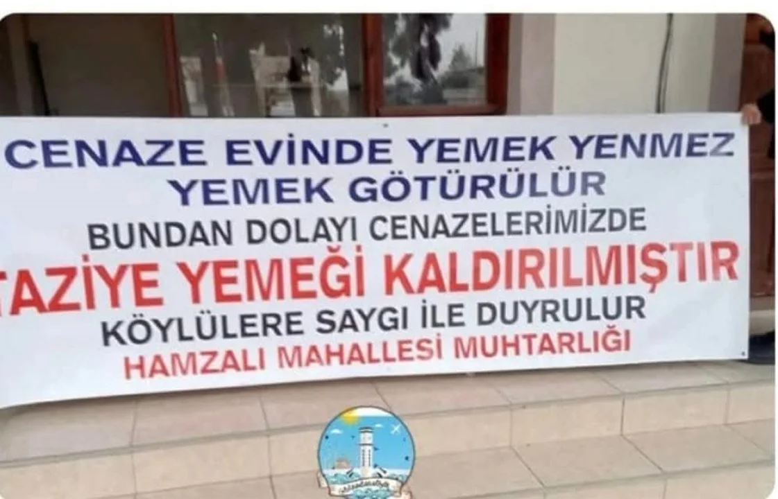 YUMURTALIK HAMZALI MAHALLESINDE TA İYE YEMEGİ KALDIRILDI